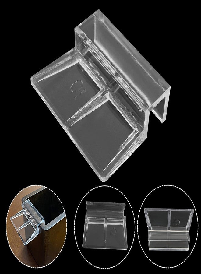 Cionyce 12 Pack Aquarium Lid Clips DIY Aquarium Lid Holder Clear Acrylic Fish Tank Support 10MM Aquarium Glass Holder(10MM) - Image 3